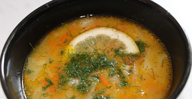 Цибулевий суп з капустою
