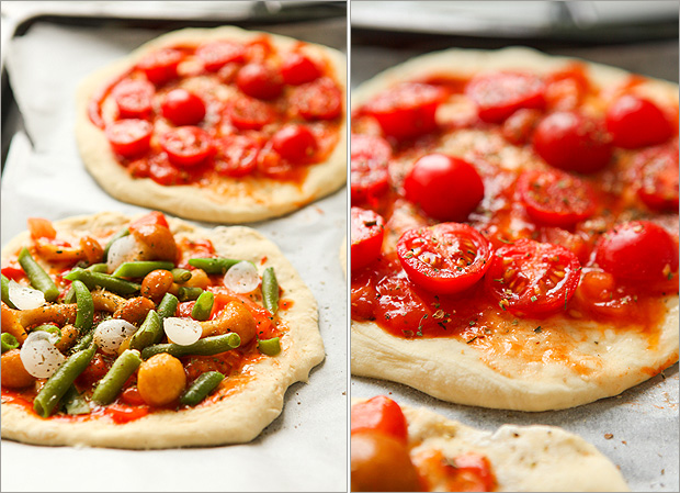 Три міні піци для вегетаріанців
