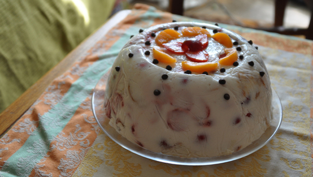 Желатиновий торт з фруктами Смак літа