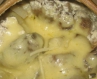 Картопля з грибами в горщиках