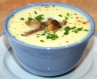 Картопляний крем-суп з білими грибами