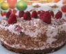 Малиново-шоколадний торт-суфле
